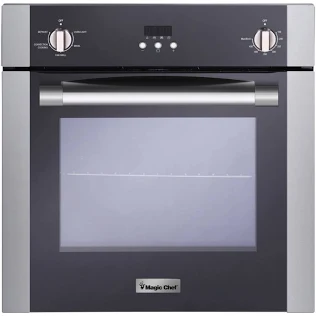 Magic Chef MCSWOE24S Electric Oven - 2.2 cu ft - Stainless Steel/Mirror Glass