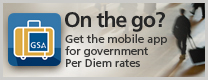 Image of On the Go? Get the mobile app for government Per Diem rates